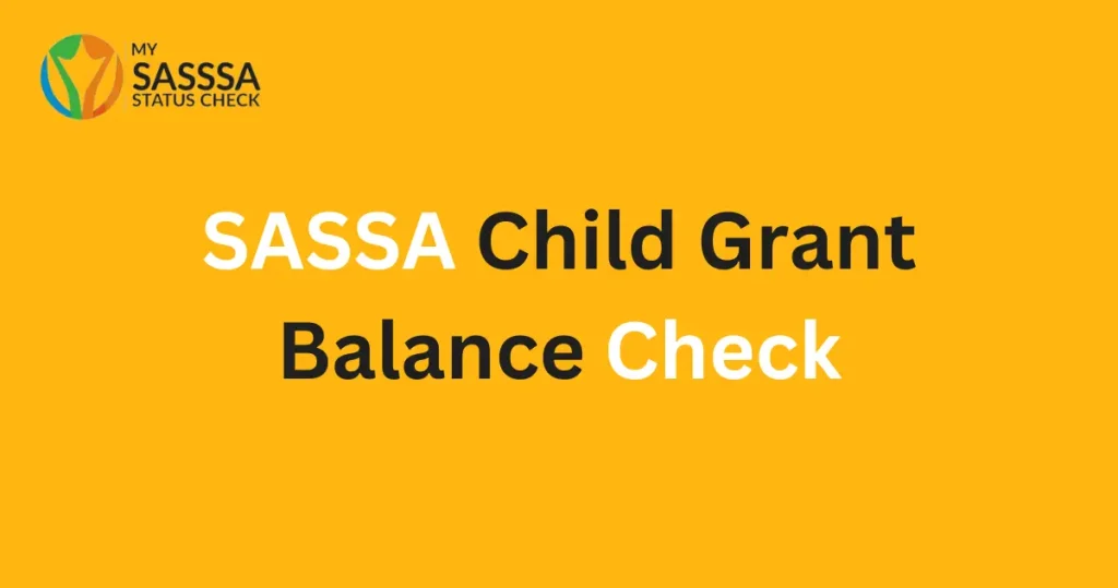 sassa child grant balance check online